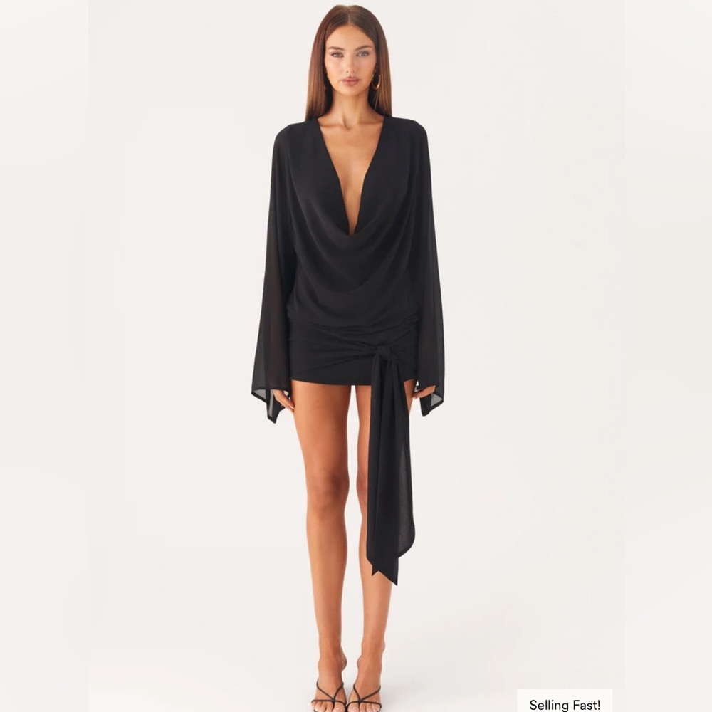 Peppermayo Sorrel Long Sleeve Mini Dress - Black